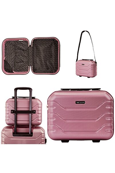 WINGS BRAND Wings CRAKE Geantă de călătorie și cosmetice 14 inch AUR ROZ