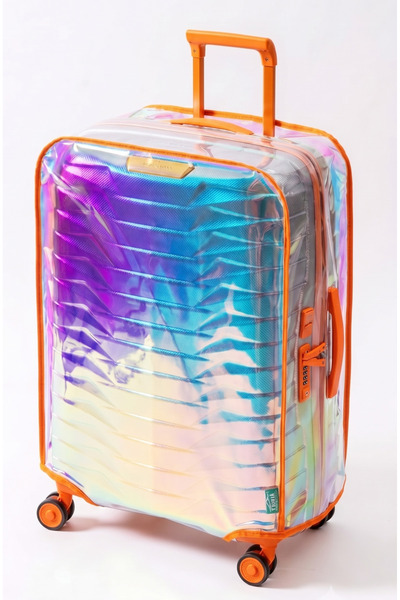 Trink Çanta Luggage Cover and Suitcase Cover * Hologram * Orange * Medium