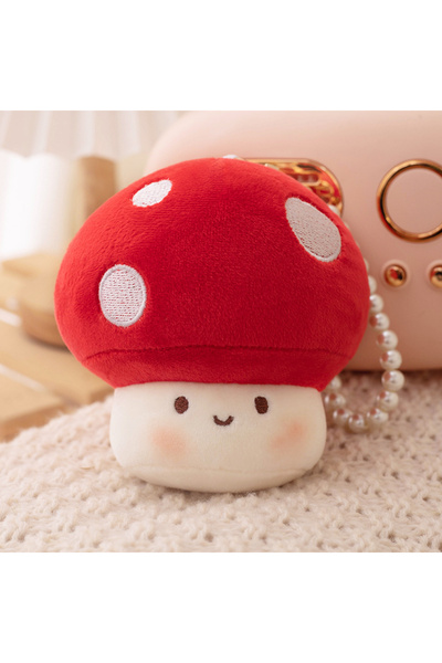 Choice 10cm red 10CM Cute Small Mushroom Plush Toy Creative Stuffed Pendant D...