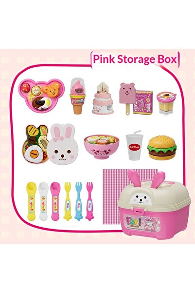 Choice1 Tableware box pink Pudding Feeding Toy Jelly Strawberry Pudding Stora...