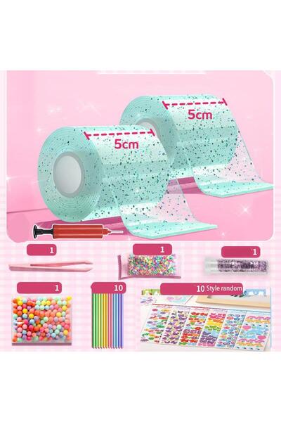 Choice20 1579839 PET Nano Glue Knead Music Double Sided Tape Blow Bubbles Ful...