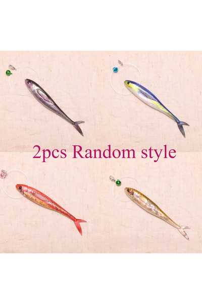 choice2 2pcs Random style 2pcs/3pcs Simulation Fish Cat Toy Teasing Stick Tea...