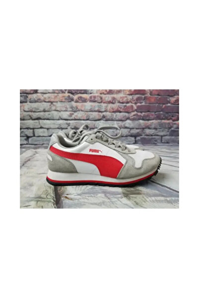 Puma حذاء ST Runner L Jr 359087 01 نسائي كاجوال باللون الرمادي والأحمر