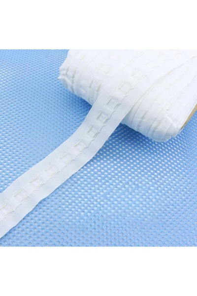 Choice 30cm-32Yards WHITE 30Meters Curtains Heading Pull Pleated Tape Curtain...