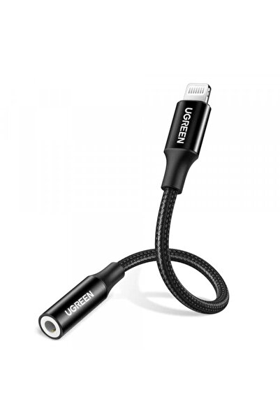 Ugreen Adaptor audio Lightning - 3.5mm US211 (30756), Negru