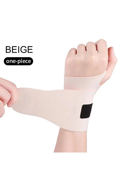Choice Beige 1pc of Elastic Wristband Anti Sprain Wrist Guard with Adjustable...
