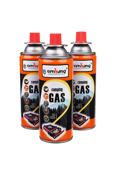 SENBANG Kamp Ocak Gazı Valfli Kartuş 227gr - 3 Adet