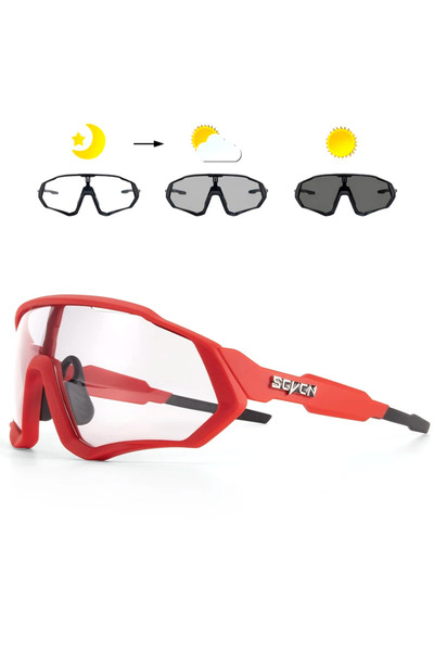 Choice 1lens Photochromic-02 Scvcn Photochromic Cycling Glasses Bicycle for O...