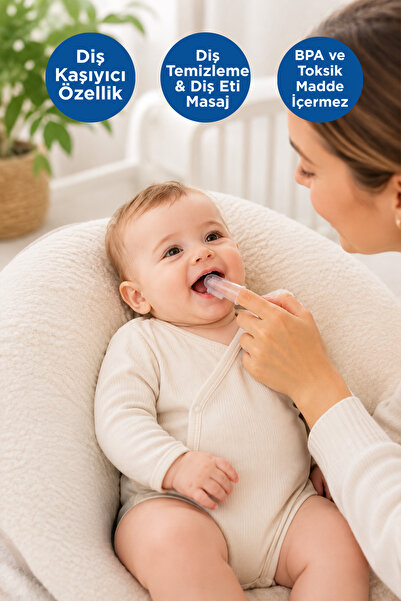 BABYTON İkili Silikon Parmak Diş Fırçası