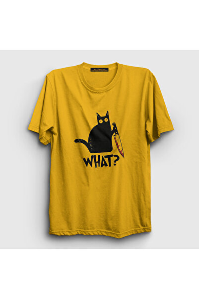 Presmono Tricou unisex Galben What Cat Cat415210tt