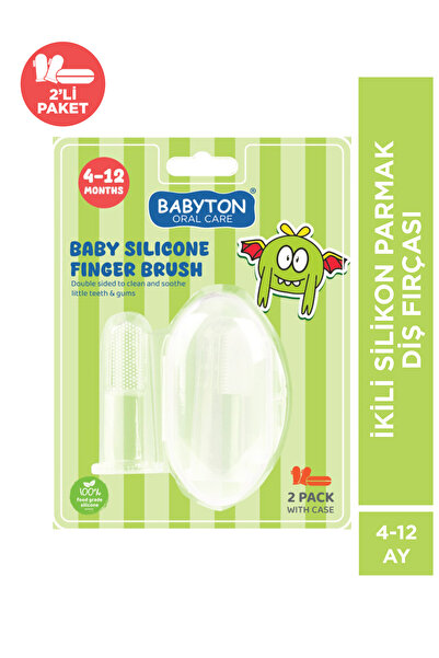 BABYTON İkili Silikon Parmak Diş Fırçası
