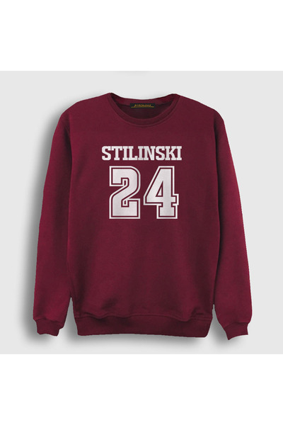 Presmono Unisex Claret Red Stiles Stilinski Series Teen Wolf Sweatshirt340997tt