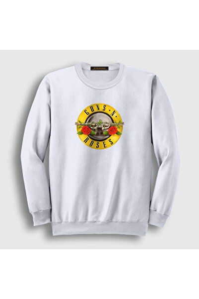 Presmono Unisex bela majica sa logotipom Guns N' Roses 58491tt