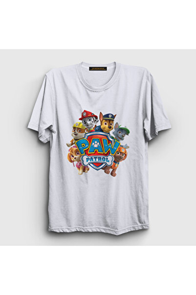 Presmono Unisex White All Paw Patrol T-Shirt 557700Tt