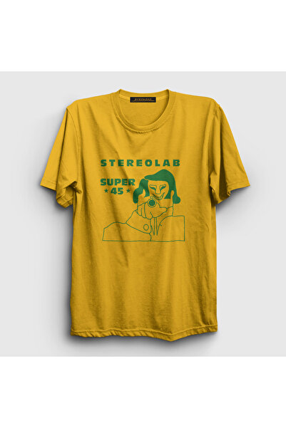 Presmono Tricou unisex galben Super 45 Stereolab 574891tt