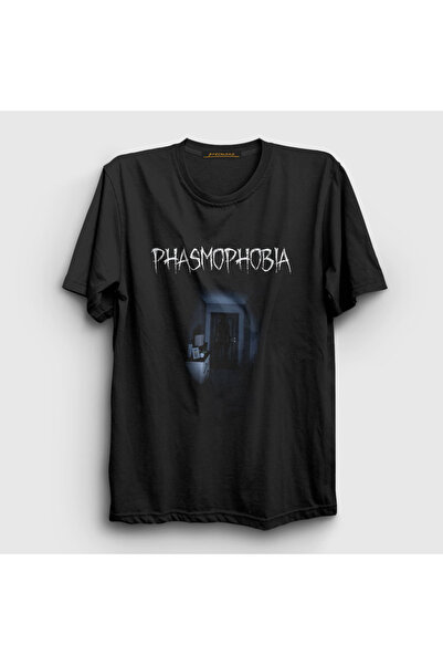 Presmono Unisex Black Ghost Game Phasmophobia T-Shirt 502748 Tt