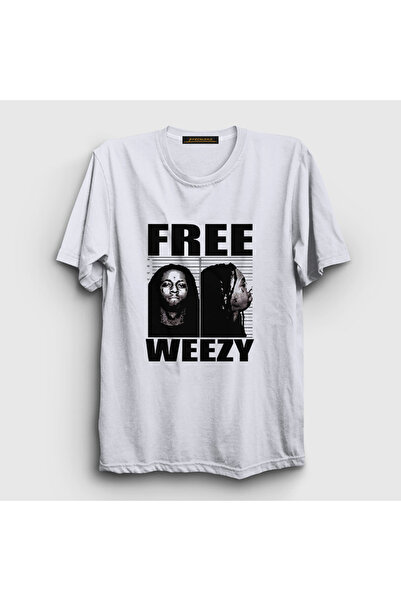 Presmono Unisex White Free Weezy Lil Wayne T-Shirt 559267Tt