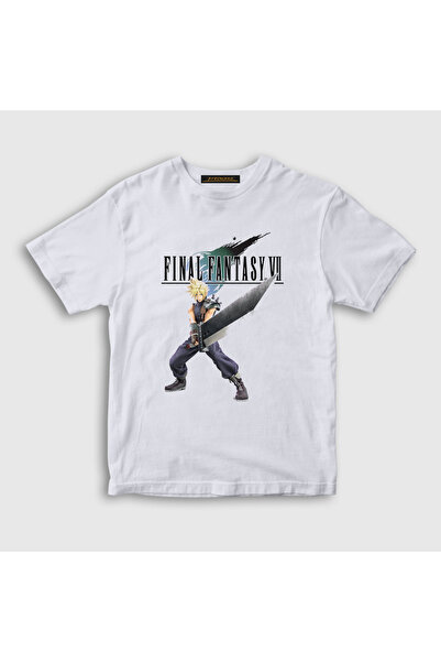 Presmono Унисекс дечија бела мајица Cloud Strife Final Fantasy VII T-shirt
