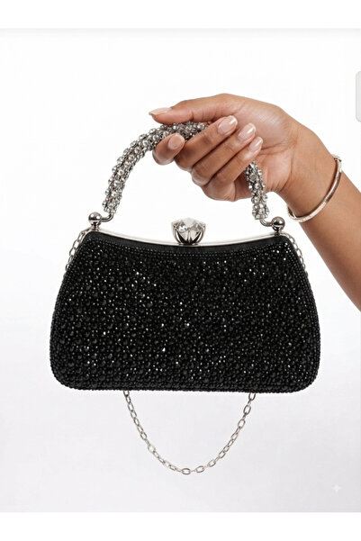 Famels Drop Stone Design Special Stone Handle, Bridal Bag, Wedding Women's Ev...