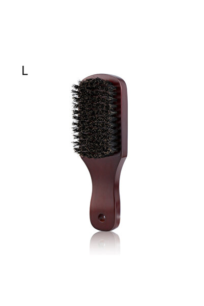 Choice L Men Beard Brush Wood Handle Boar Bristle Moustache Cleaning Brush Ha...