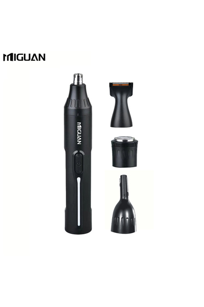 Choice Black 4-in-1 Professional Grooming Kit, USB Rechargeable Nose & Ear Ha...