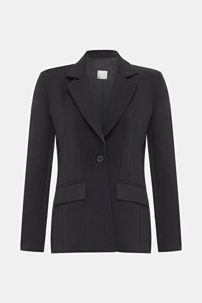 W Collection SİYAH DÜĞMELİ CEKET