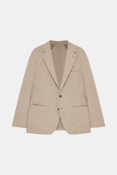 W Collection BEJ DÜĞMELİ YÜN CEKET