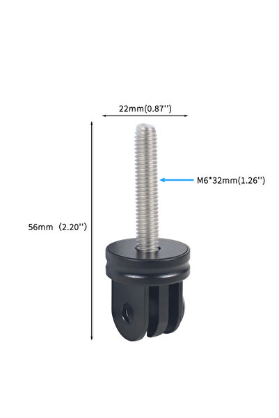 Choice Cycling 3 Slot M6 Screw Aluminum Tripod Adapter 360 Rotatable 1/4 M5 M...