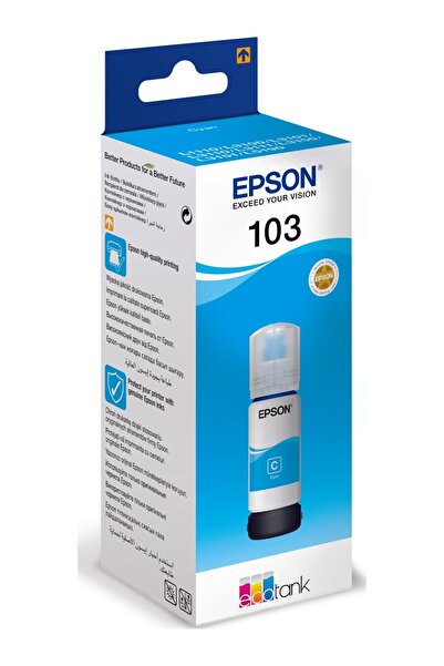 EPSON 103 Cyan Mavi Şişe Mürekkep T00S24A L1210-3210-3250-5290