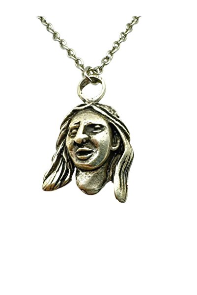 Herşey Nota Ancient Unisex Necklace with a Figure of a Woman with Long Hair –...