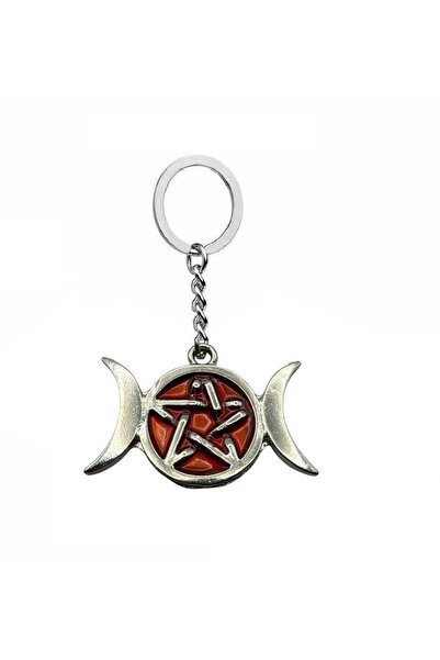 Herşey Nota Pentagram Crvenog Meseca sa Metalnom Figuricom Unisex Privezak za...