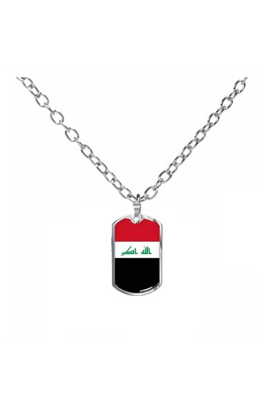 Herşey Nota العراق العراق العلم الرجال النساء قلادة