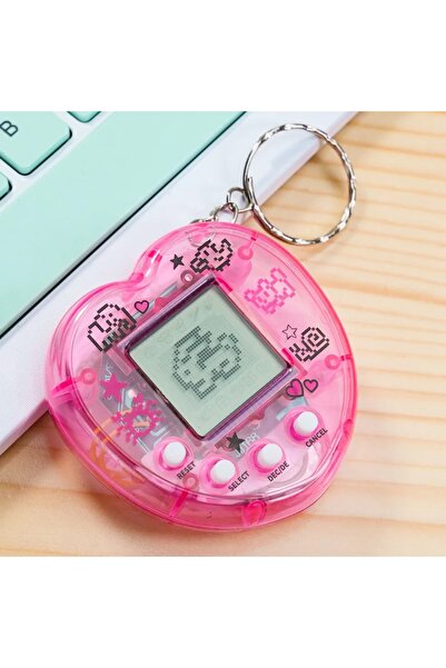 Choice1 pink Multilingual Tamagotchi Pixelhobby Keychain, Retro Pixel Virtual...