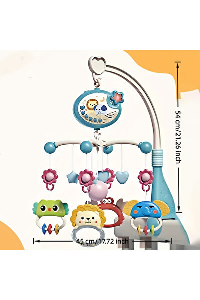 choice2 SKY BLUE 360° Musical Baby Crib Mobile Rotating Night Light Projectio...