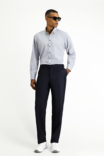Kiğılı 4 Drop Relaxed Fit Comfortable Cut Classic Fabric Trousers