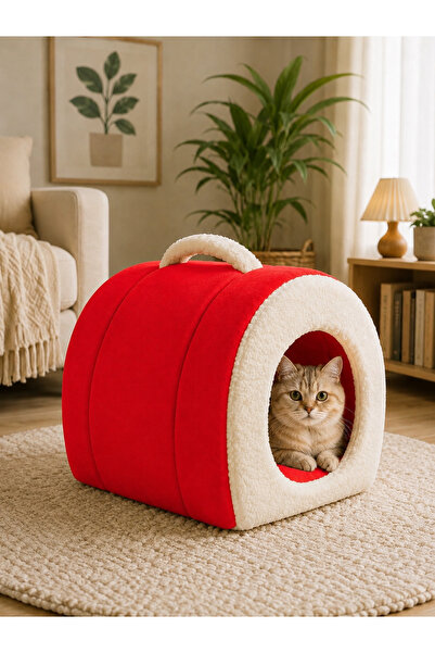 Nerotex Taşınabilir Kedi Yatağı Yuvası Yıkanabilir Taşınabilir
