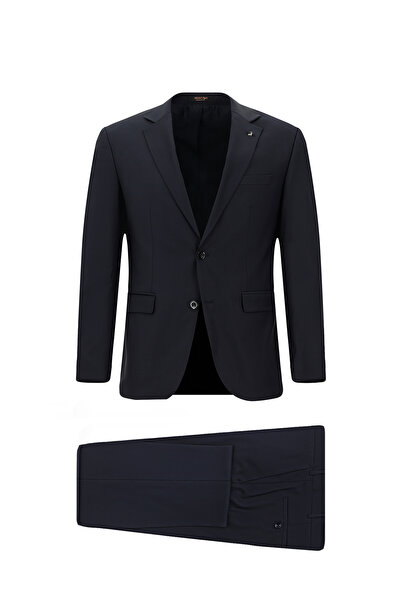 Abdullah Kiğılı 4 Drop Relaxed Fit Comfortable Cut Patterned Wool Piece Suit