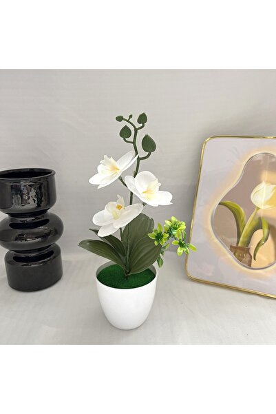 Choice6 white 3D Film Simulation Flower Feel Simulation Butterfly Orchid Arti...