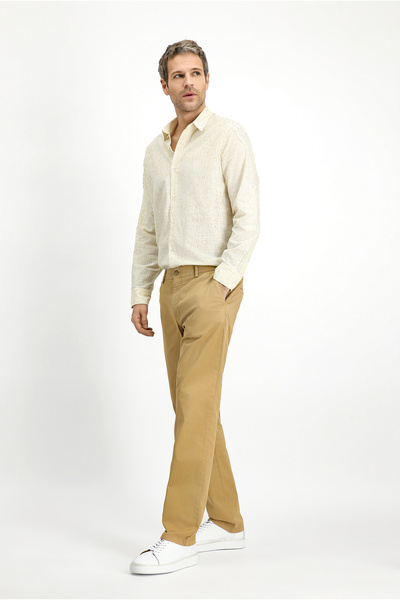 Kiğılı Pantaloni din Lycra Canvas / Chino cu croială standard