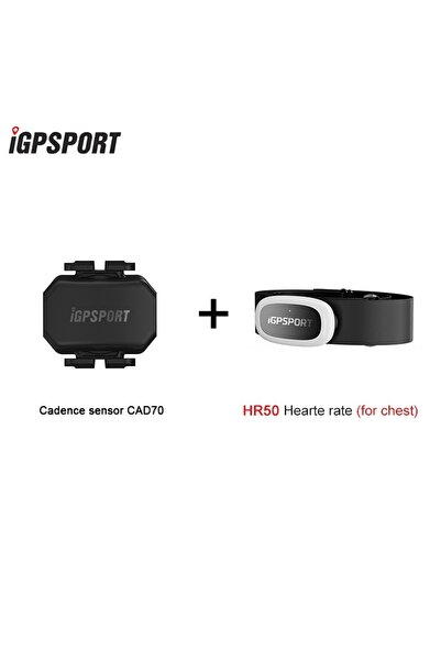 iGPSPORT مجموعة مستشعرات ذكية CAD70 و HR50، جهاز مراقبة معدل ضربات القلب Cade...