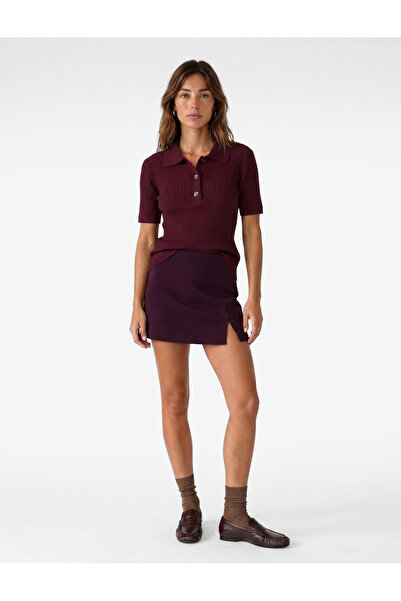 Koton Buttoned Short Sleeve Polo Neck Knitwear Sweater