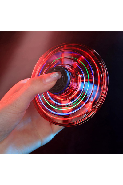 Choice RED NEW LED Flying UFO Spinner Fingertip, Upgrade Flight Helicopter Gy...