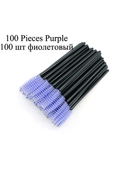 choice2 100pcs Purple 100Pcs Disposable Micro Eyelash Extension Makeup Kit Ey...