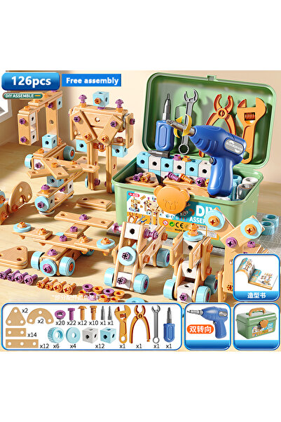 Choice 126pcs DIY Nut Hand Disassembly Assembly Puzzle Simulated Screwing Too...