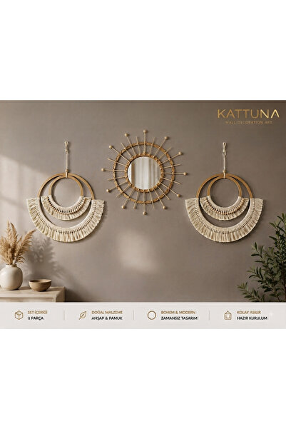 kattuna Makrome Ip 3lü Set