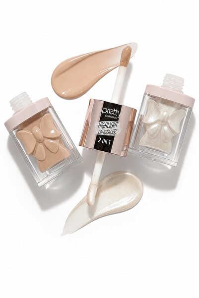 AL&ES kozmetik 2-in-1 Liquid Concealer & Highlighter Liquid Concealer and Ill...