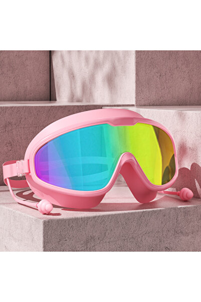 Choice Pink Adult electroplated large frame swimming goggles/anti-fog and ant...