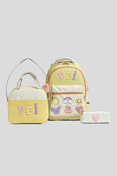 VEIBAG Ember Primary School Bag Set - Set of 3 with Lunch Bag and Pen Holder ...