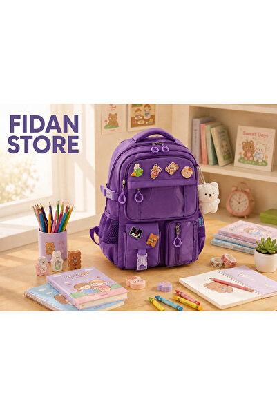 Fidanx Schoolbag Korean Style with Accessories Girls Boys Primary Middle Scho...
