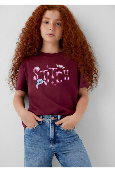 Mavi Lilo and Stitch Printed T-Shirt Loose Fit / Relaxed Comfortable Cut 7610...